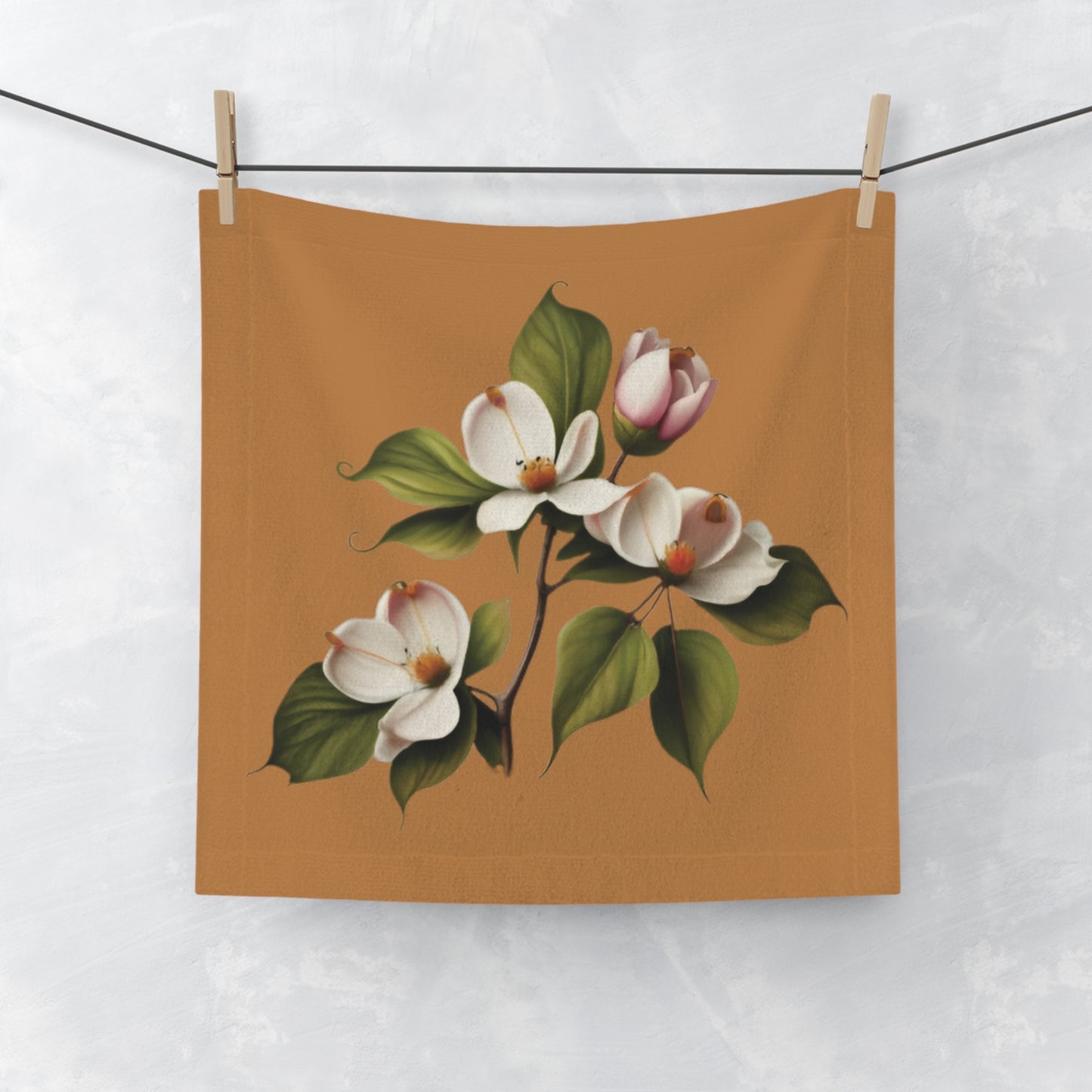 Dogwood Blossoms Face Towel - Washcloth