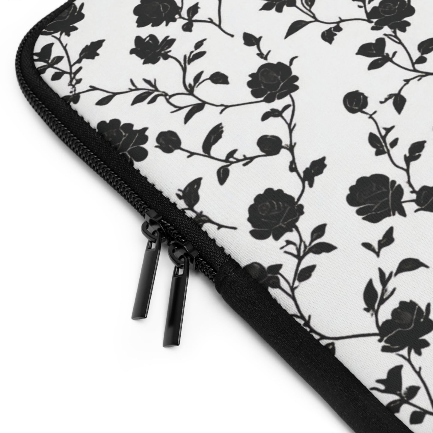 Black Rose Laptop Protection Sleeve