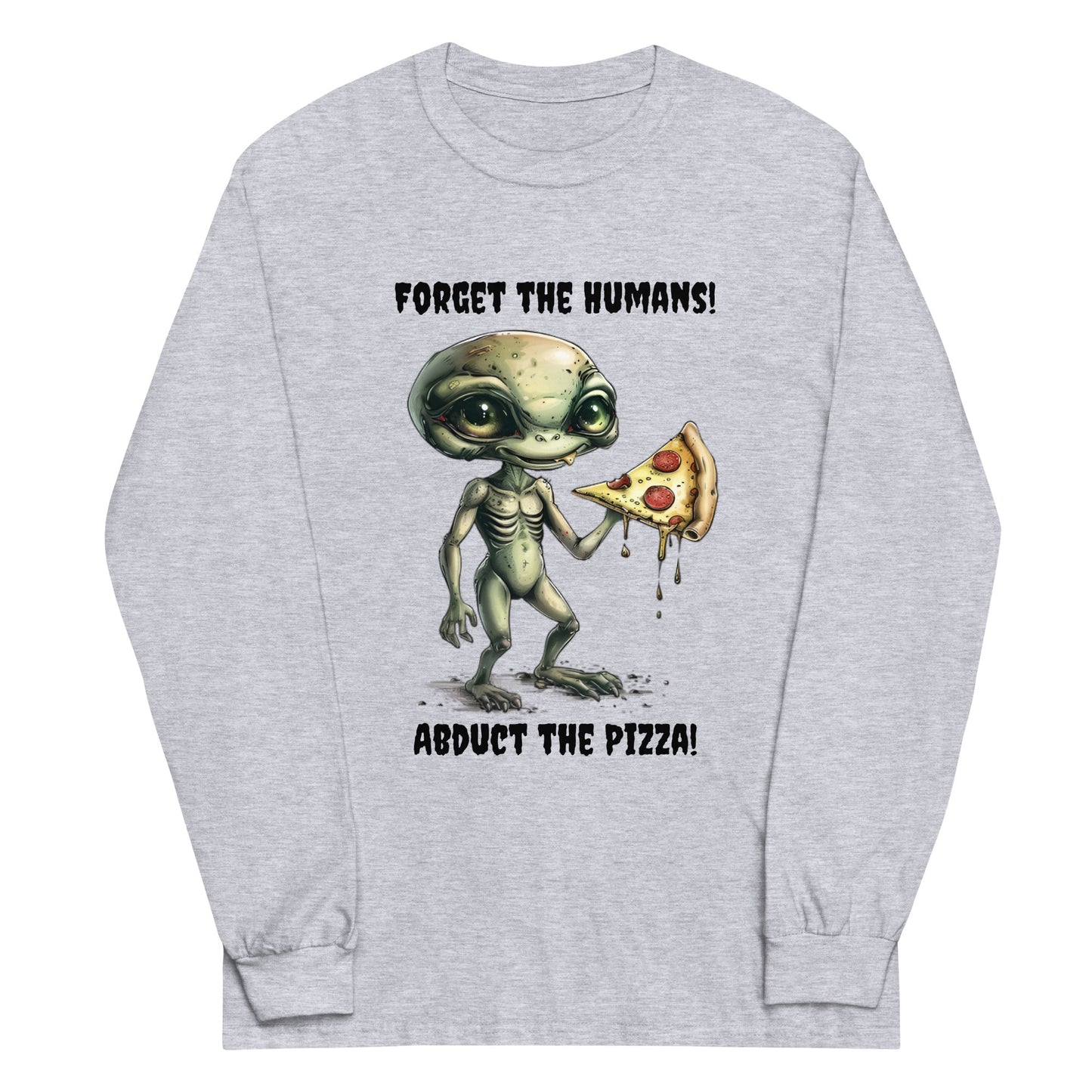 Alien Pizza Men’s Long Sleeve Shirt - Ruppy's Creations