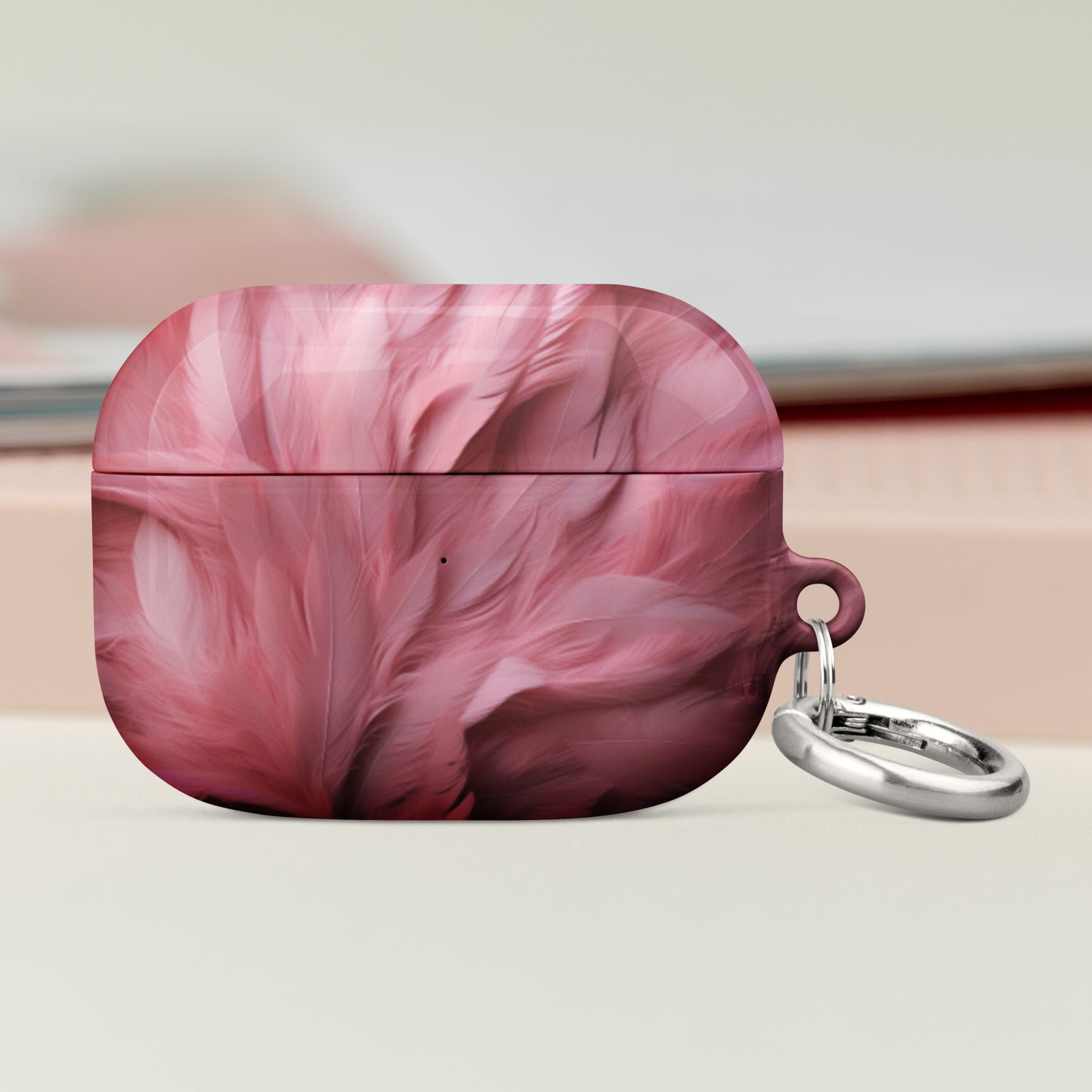 Pink Feathers Protective Case for AirPods®
