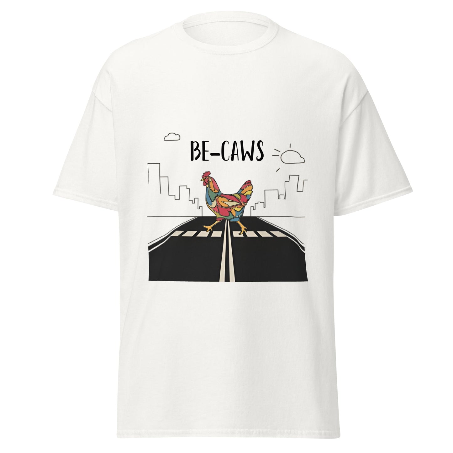 Chicken Crossing Men's classic tee - Ruppy's Creations