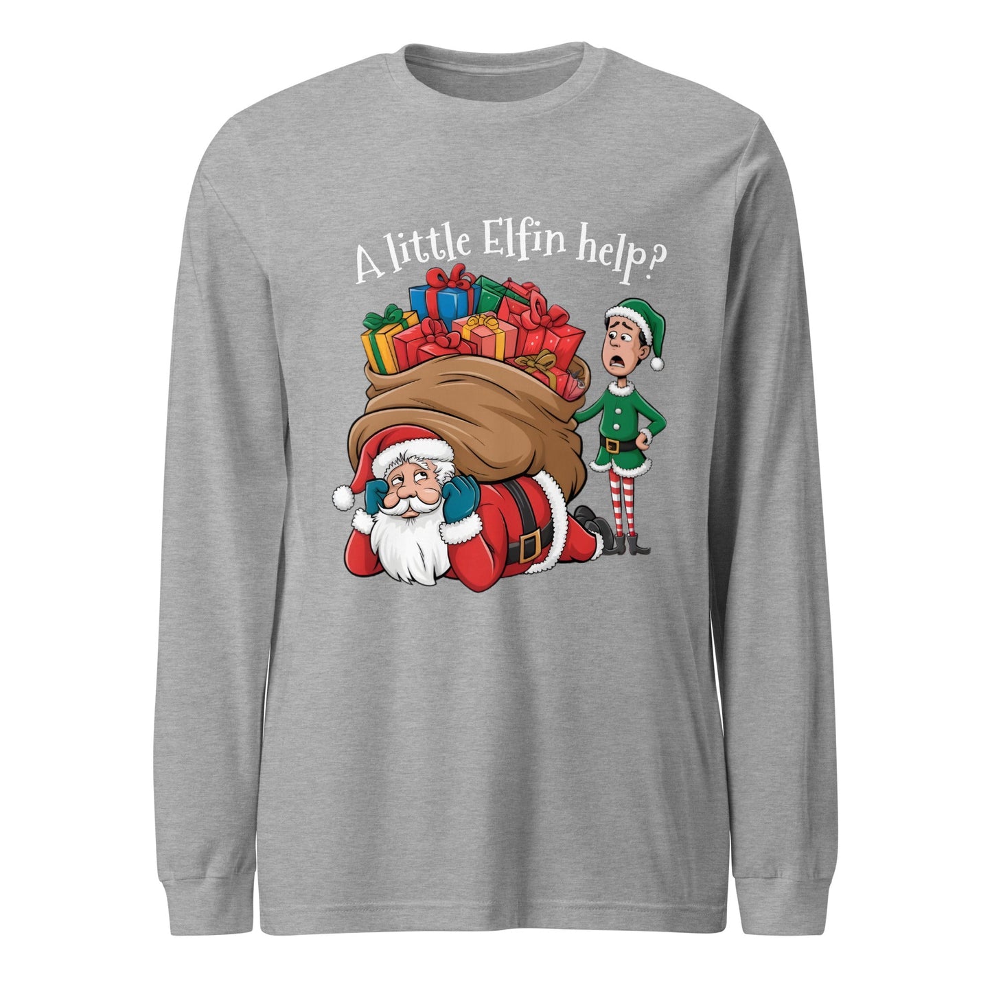 Christmas Elfin Help Unisex Long Sleeve Tee - Ruppy's Creations