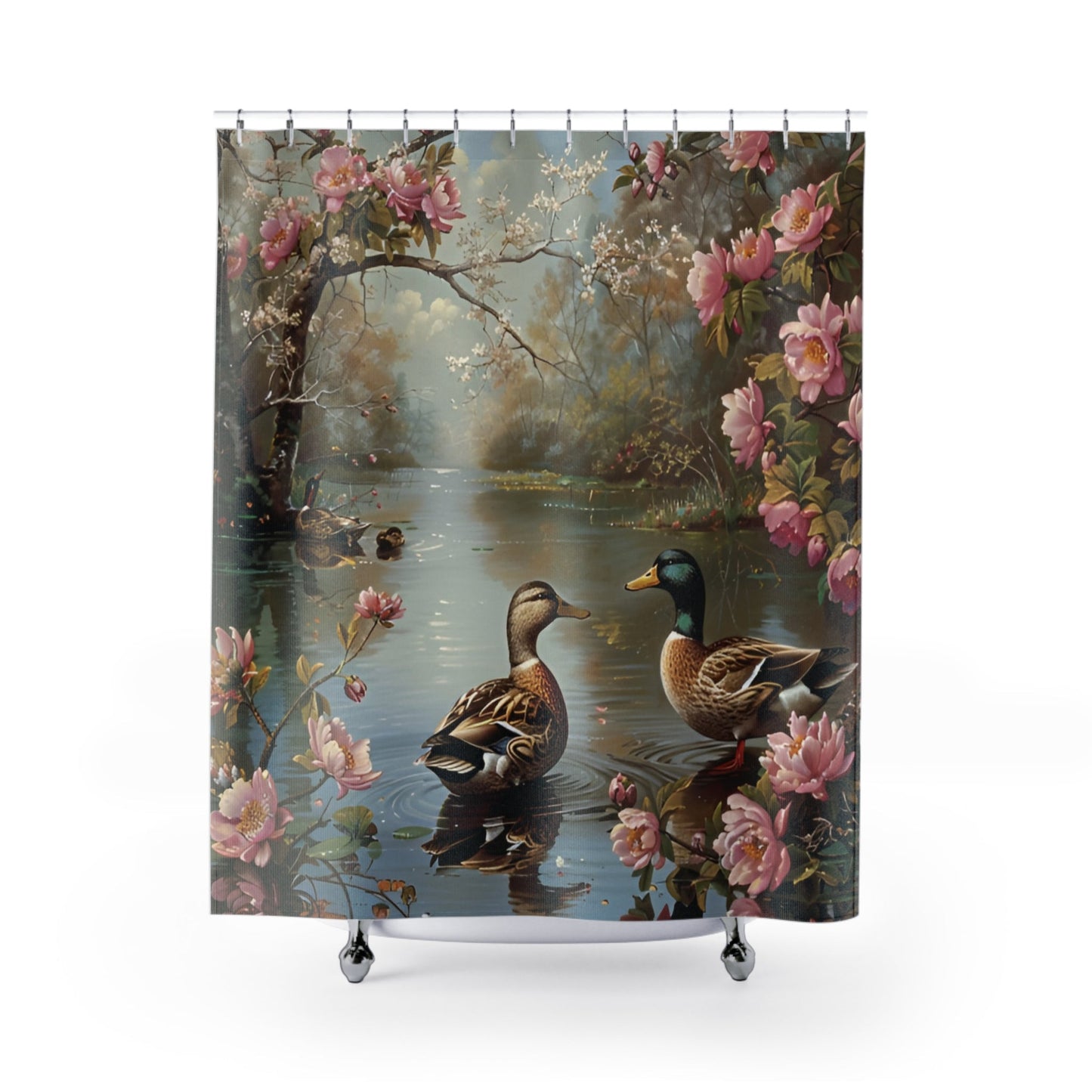 Ducks on the Lake Shower Curtain - Ruppy's Creations