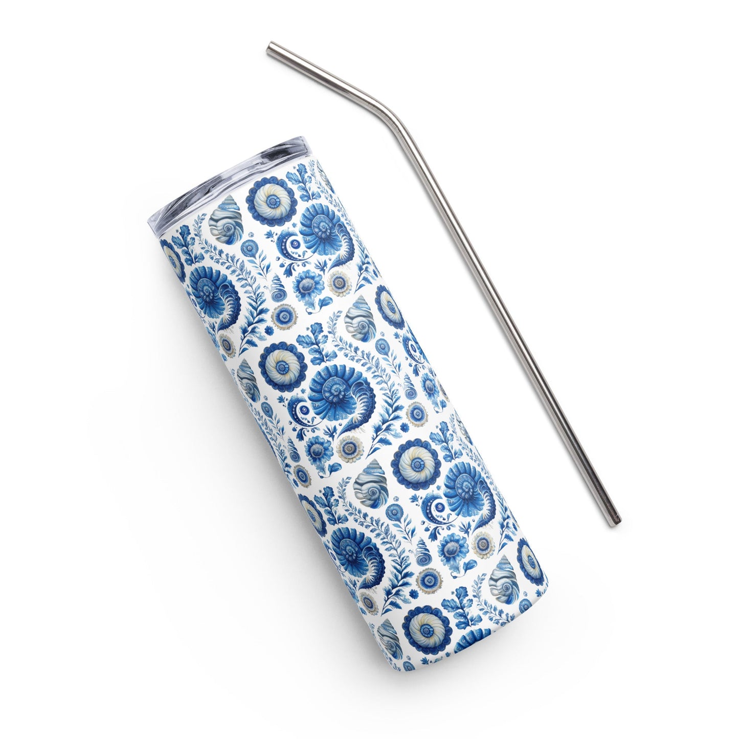 Elegant Seaside Heirloom Stainless Steel 20oz. Tumbler - Ruppy's Creations