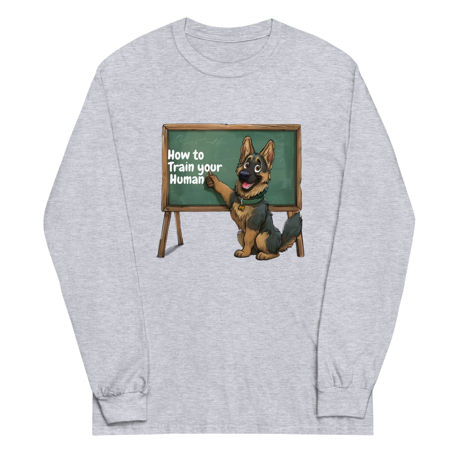 Funny Dog Trained Men's Long Sleeve Shirt - Ruppy's Creations