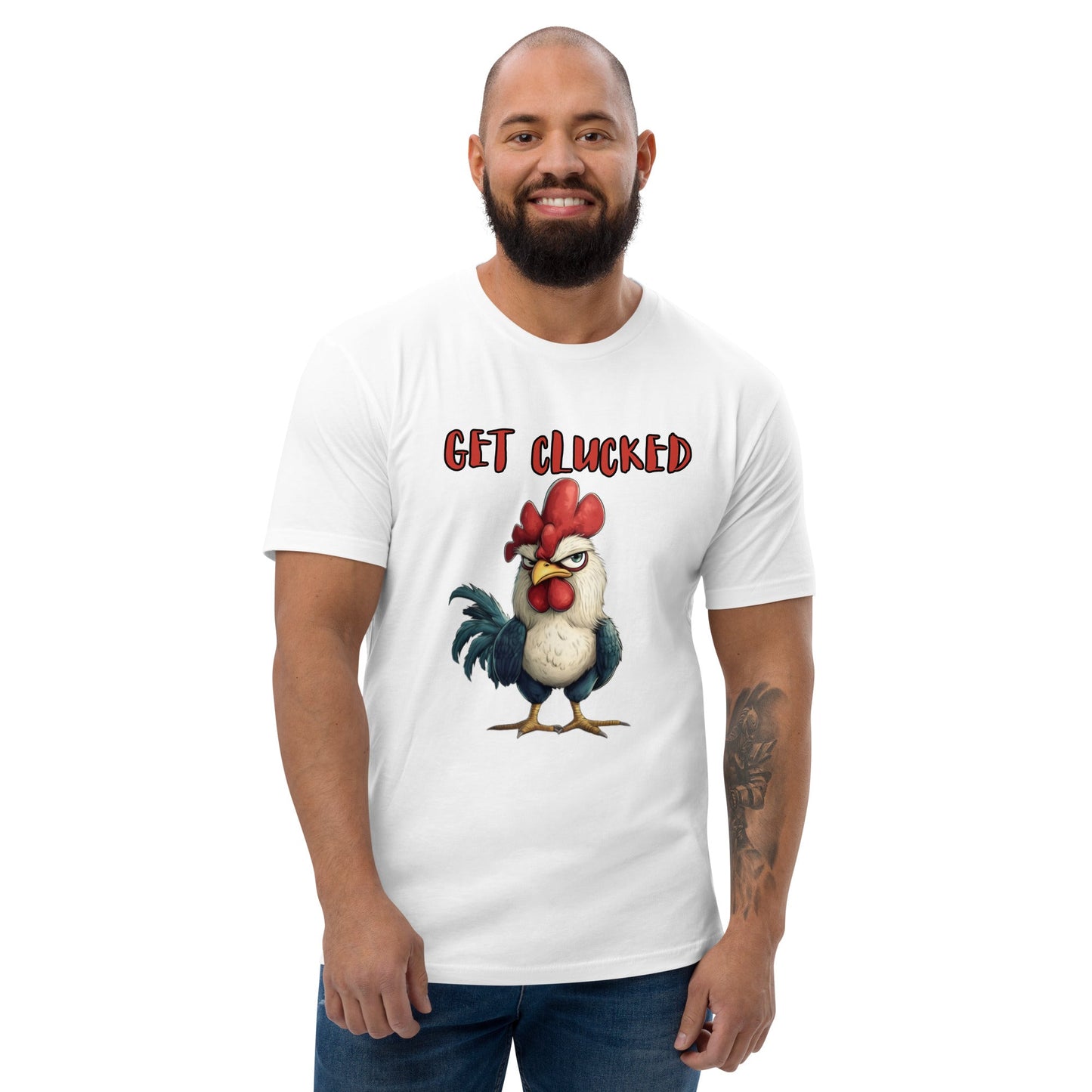 Get Clucked Men's Fitted T-shirt - Ruppy's Creations