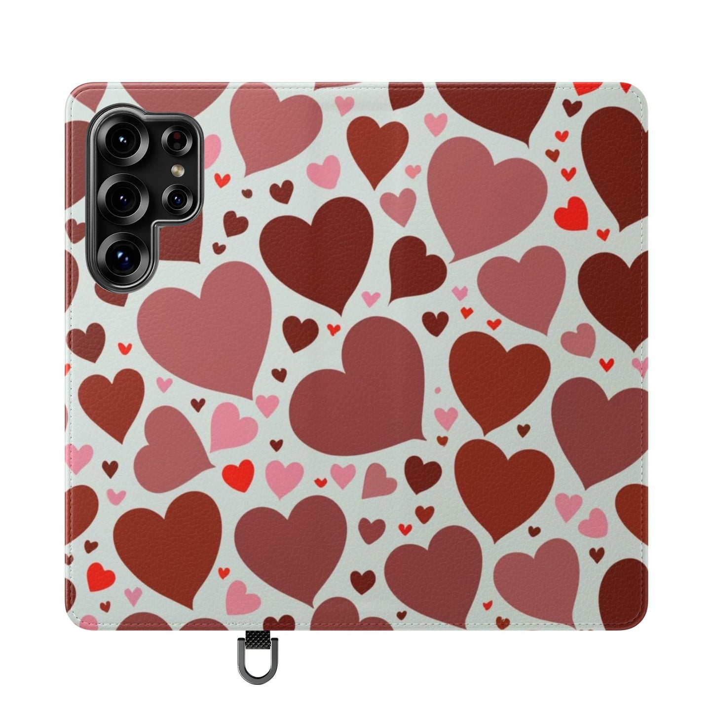 Hearts Folio Case For Apple iphone & Samsung Galaxy - Ruppy's Creations