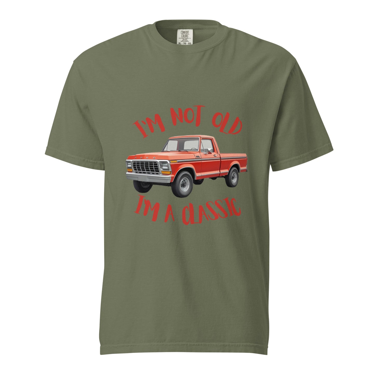 I am not old, Classic - Pick up Truck Men's garment - dyed heavyweight t-shirt (sizes up to 4x) - Ruppy's Creations