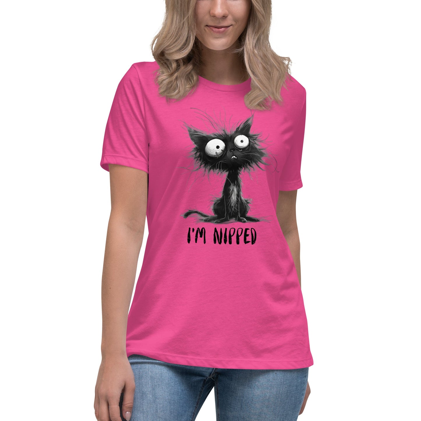 I'm Nipped Cat Women's Relaxed T-Shirt - Ruppy's Creations
