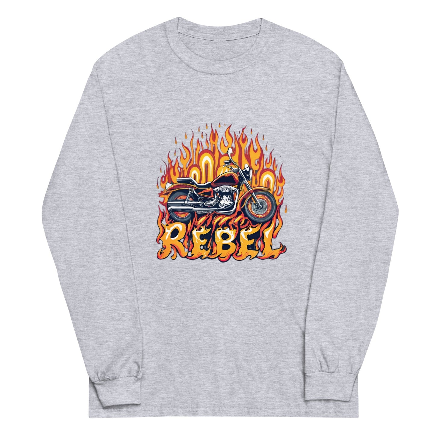Motorcycle Rebel Men’s Long Sleeve Shirt - Ruppy's Creations