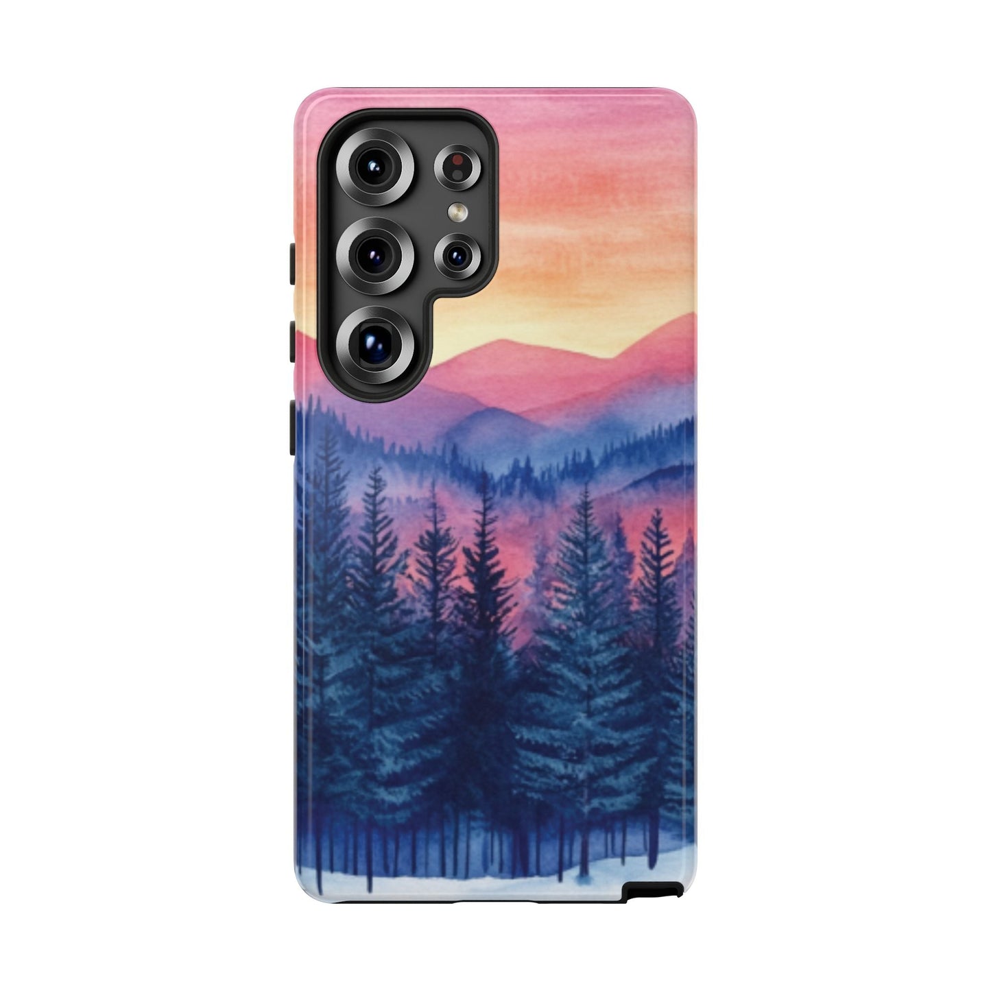 Mountain Winter Sunset Tough Cell Phone Case - Ruppy's Creations