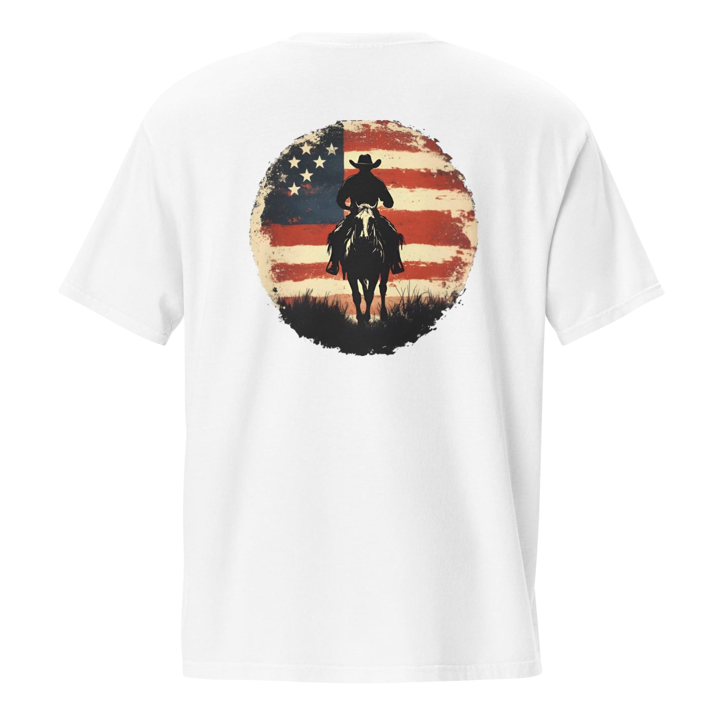 Patriotic Cowboy Men's Pocket T-shirt - Ruppy's Creations
