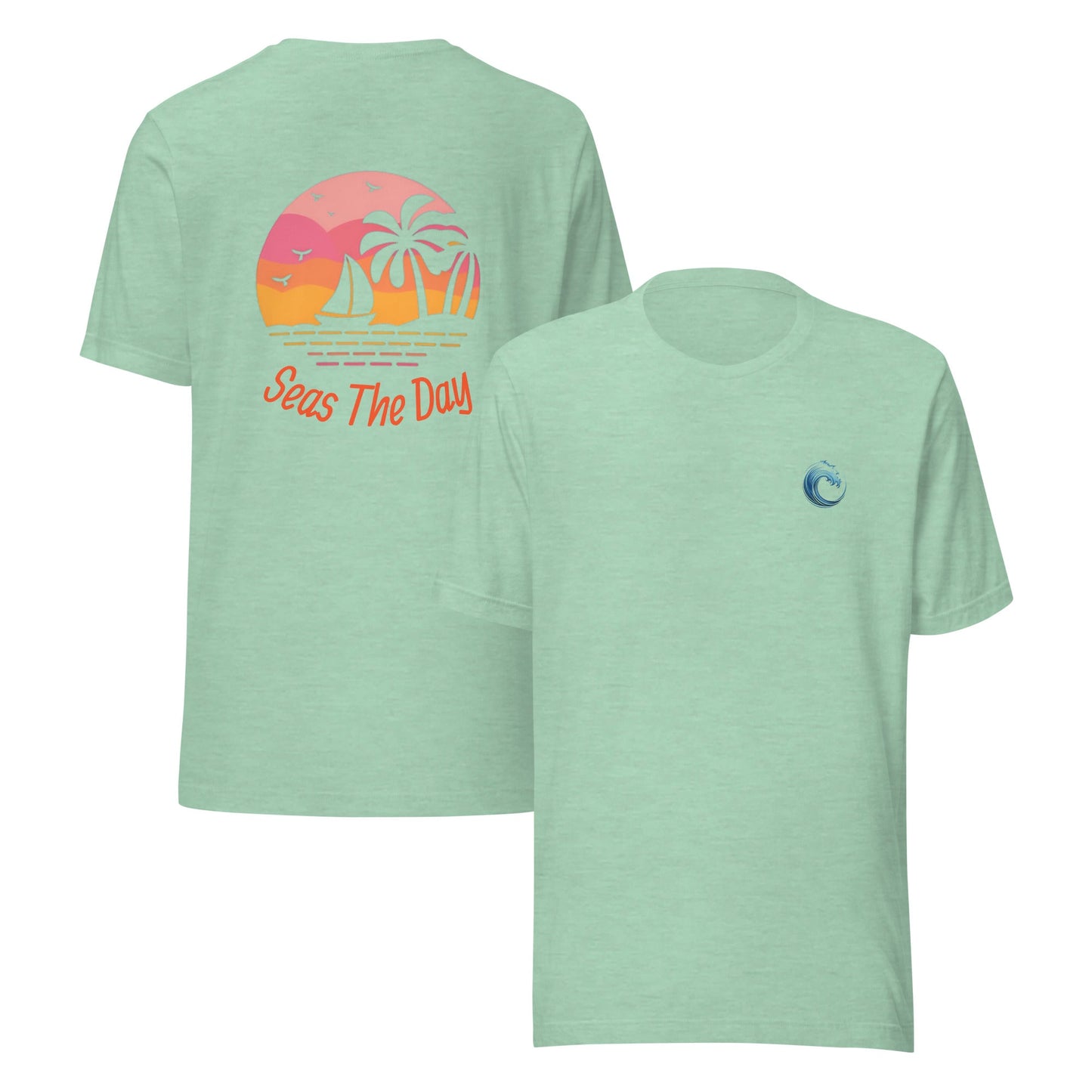 Seas The Day Back - Print Unisex T-shirt - Ruppy's Creations