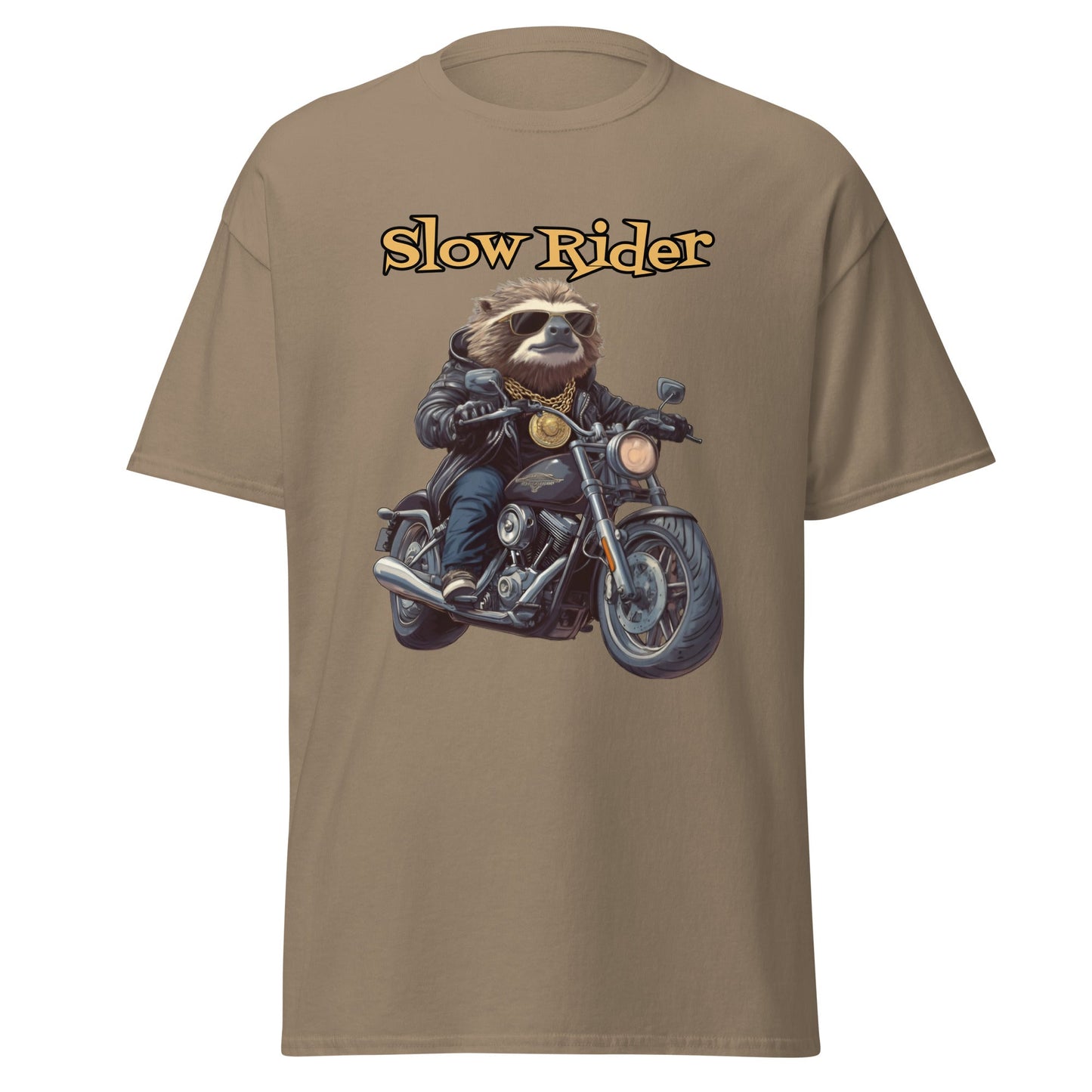 Sloth Slow Rider Men's Funny Motorcycle T-shirt - Ruppy's Creations