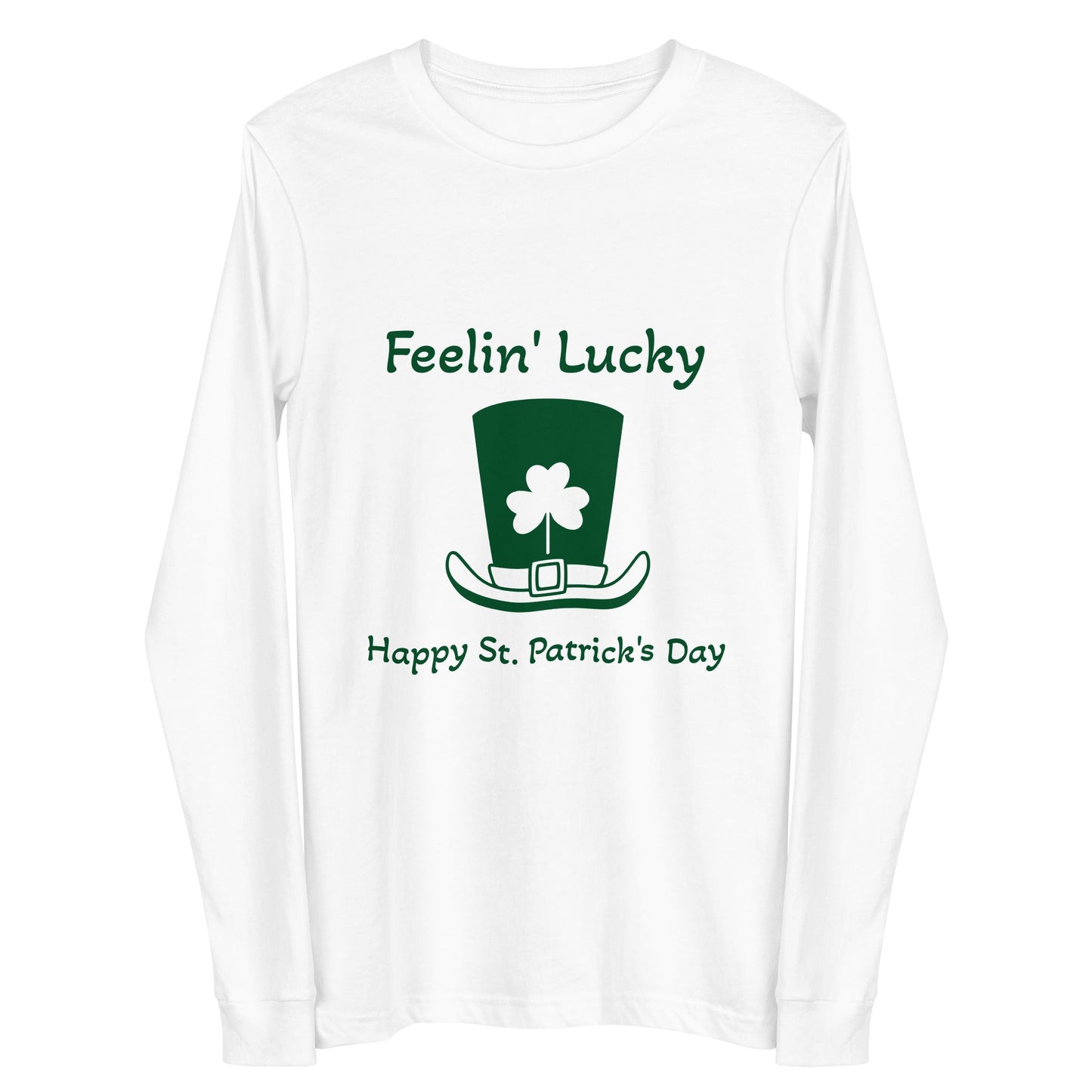 St. Patrick's Feelin' Lucky Long Sleeve Tee - Ruppy's Creations