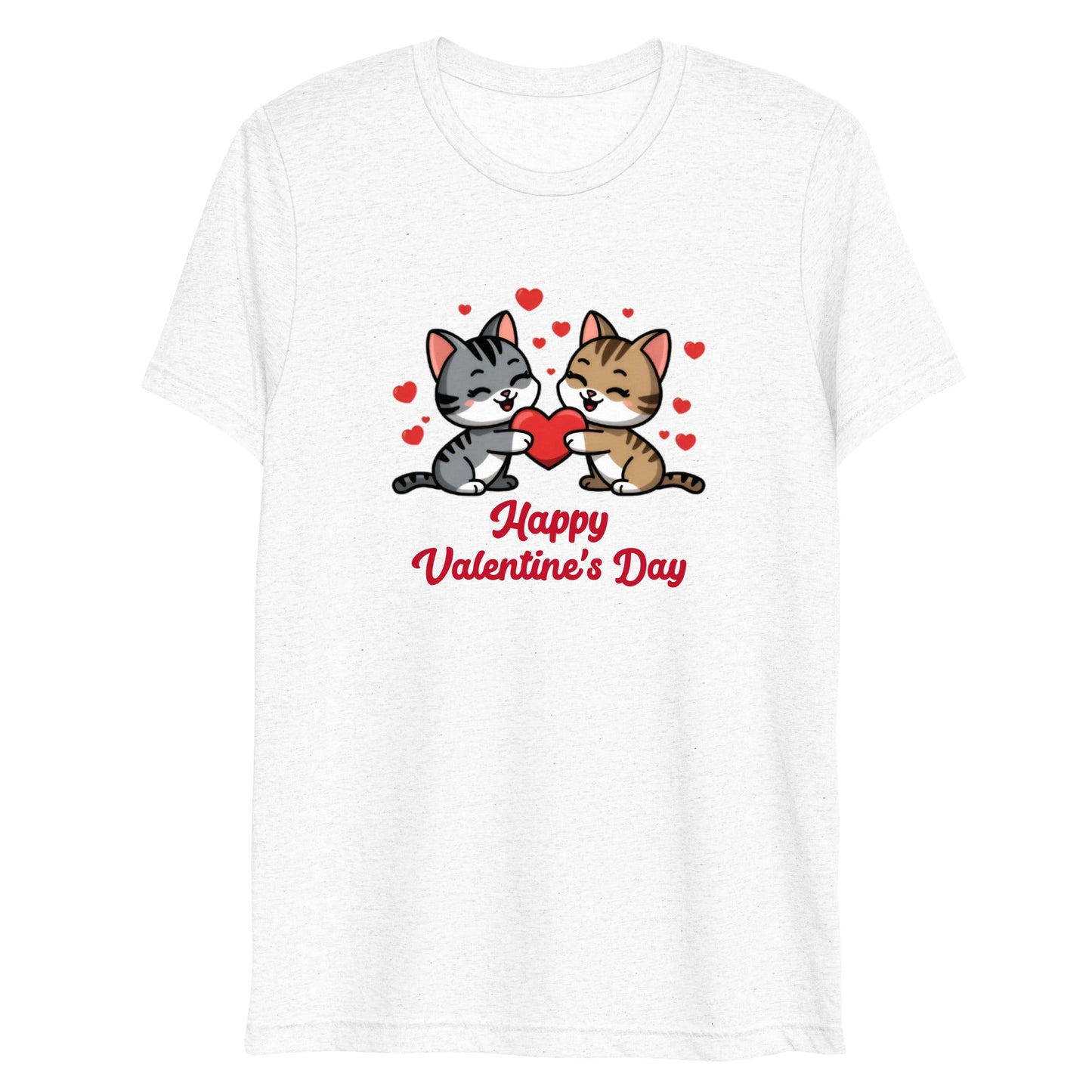 Valentine's Day Kittens Women's Tri - Blend T-shirt - Ruppy's Creations