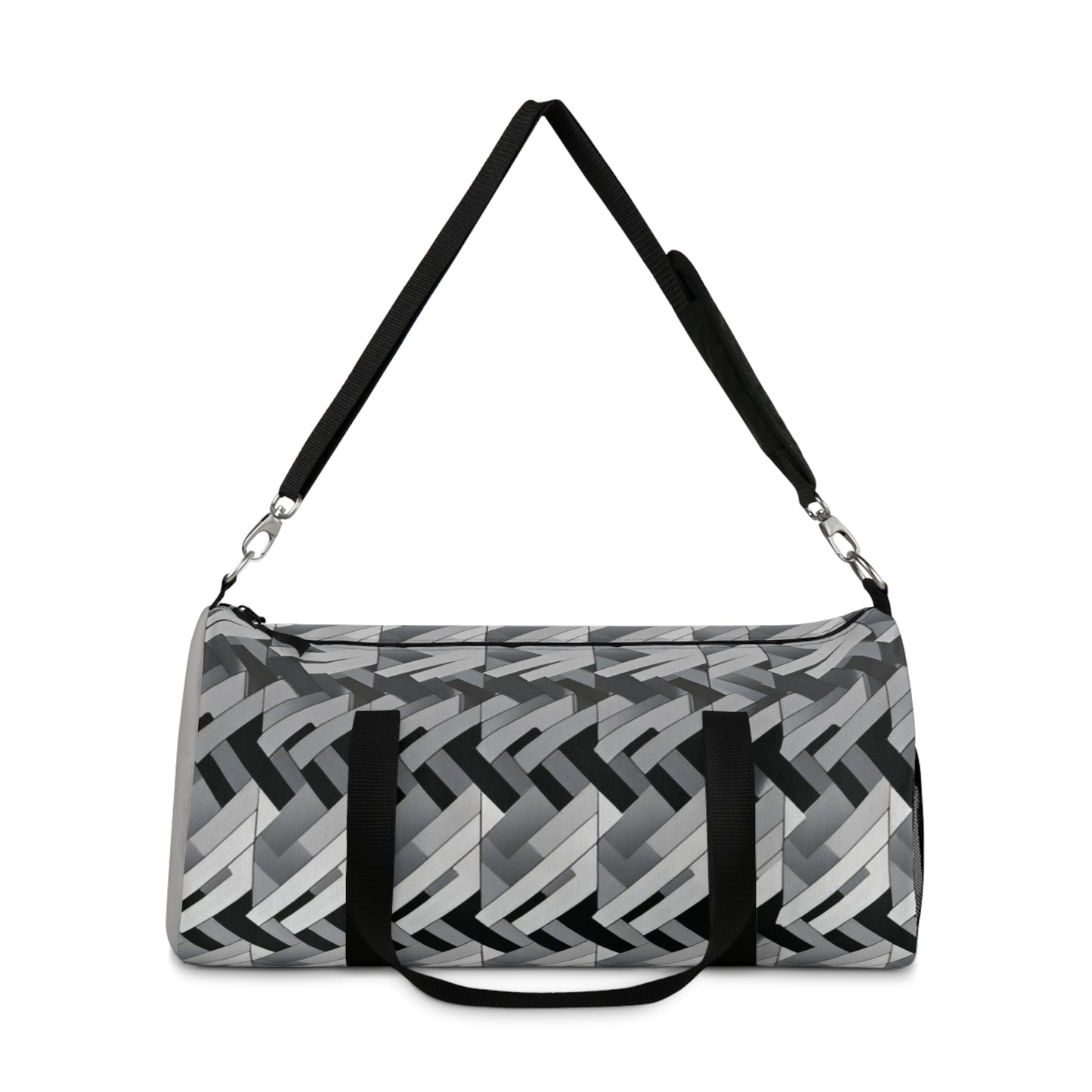 Fashion Weave Print Duffel Travel Bag