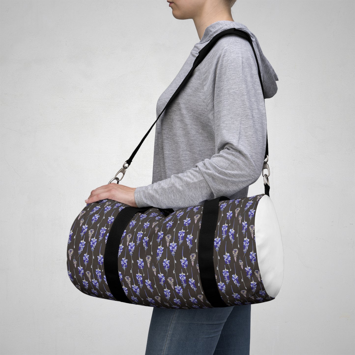 Delphinium Flower Travel Duffel Bag
