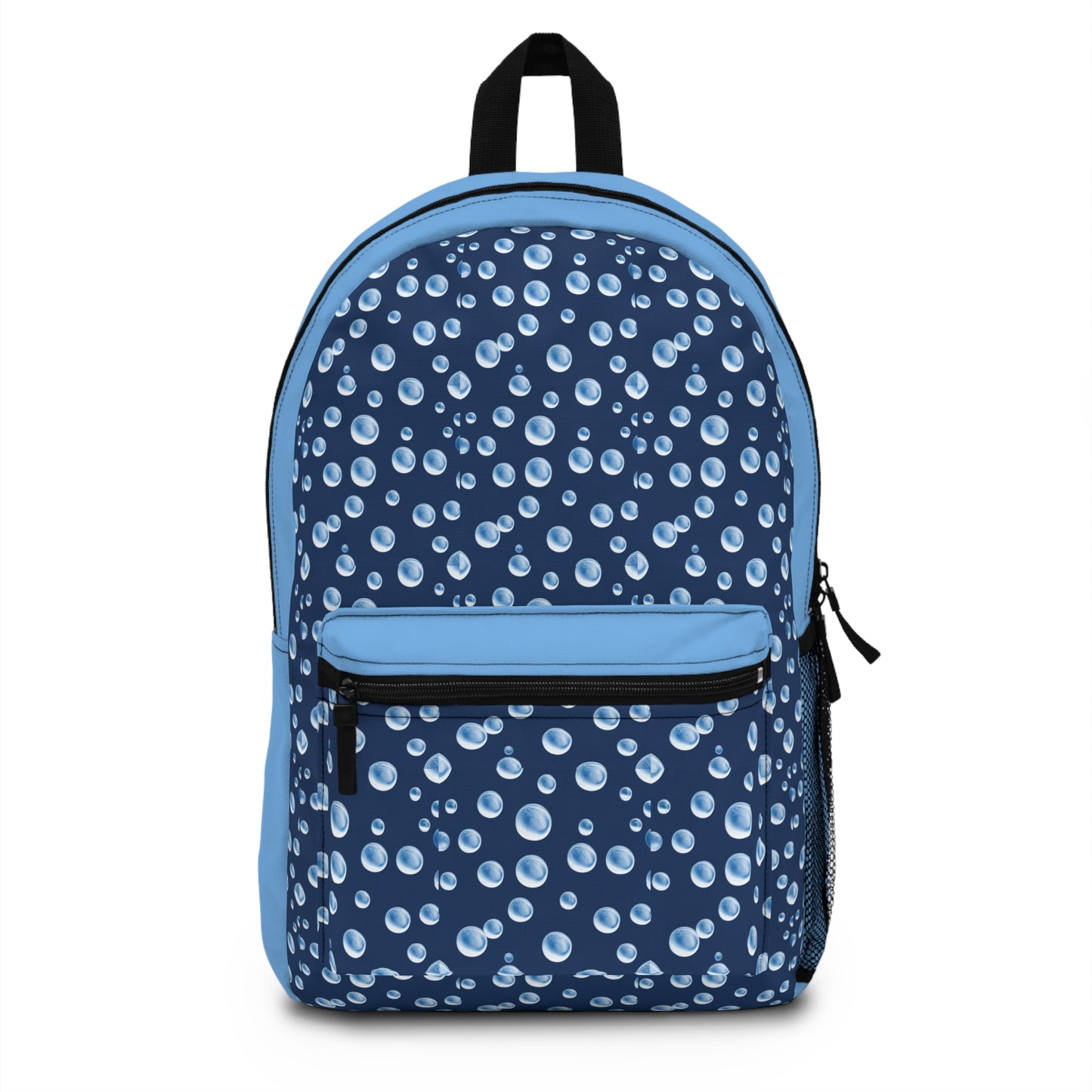 Water Bubbles Blue Premium Backpack