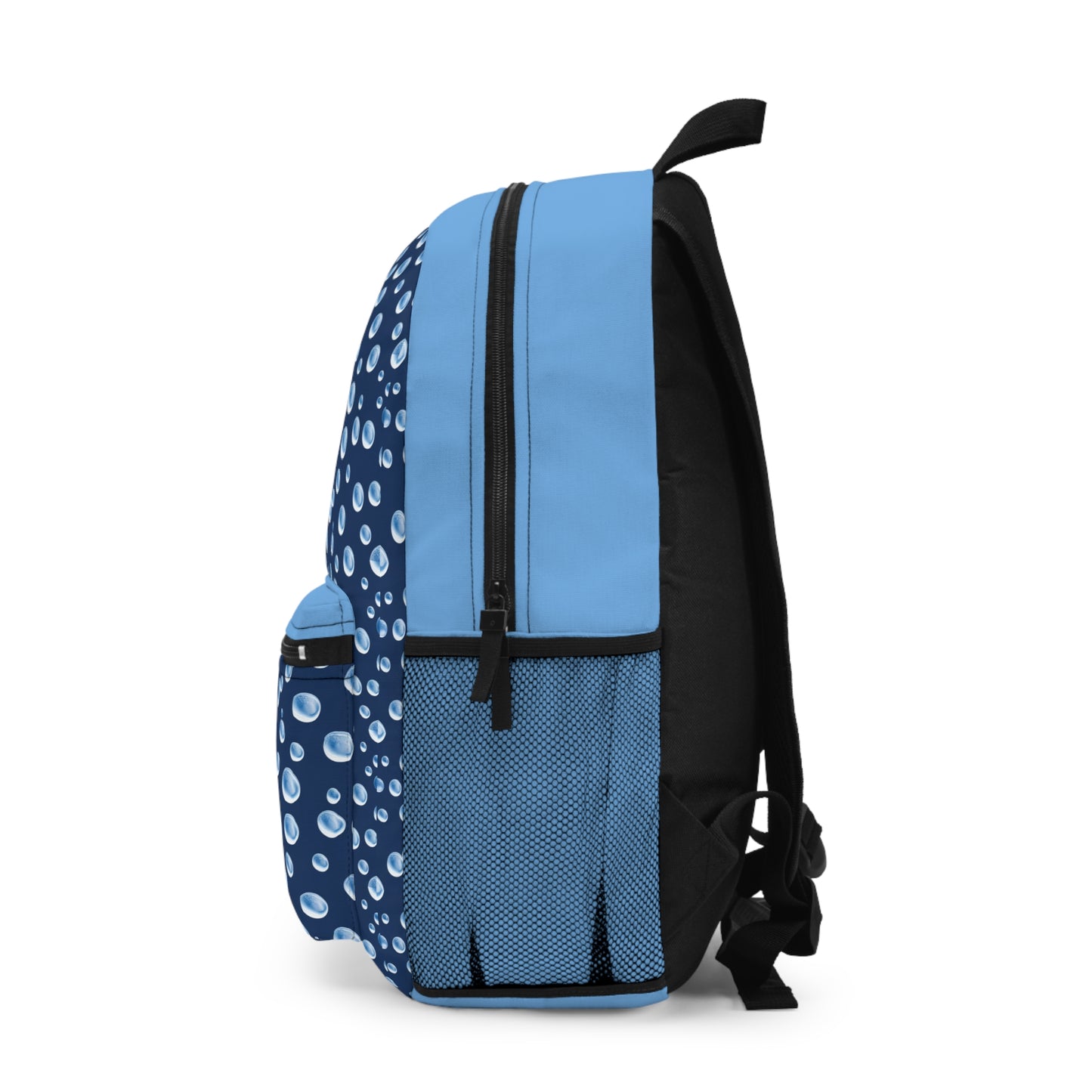 Water Bubbles Blue Premium Backpack