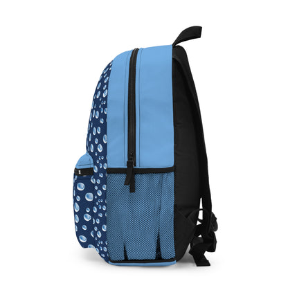 Water Bubbles Blue Premium Backpack