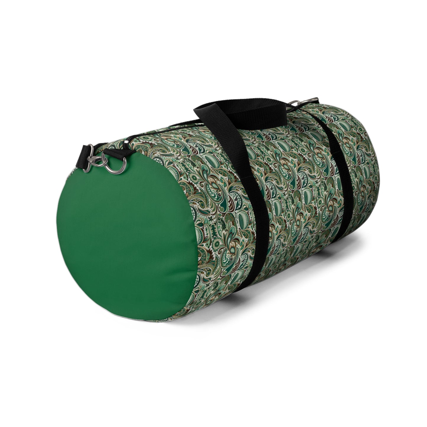 Green Paisley Duffel Travel Bag