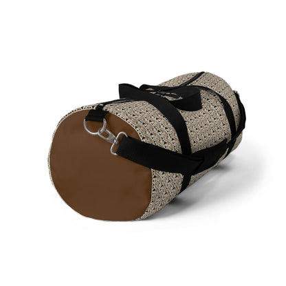 Neutral Color Pattern Duffel Travel Bag