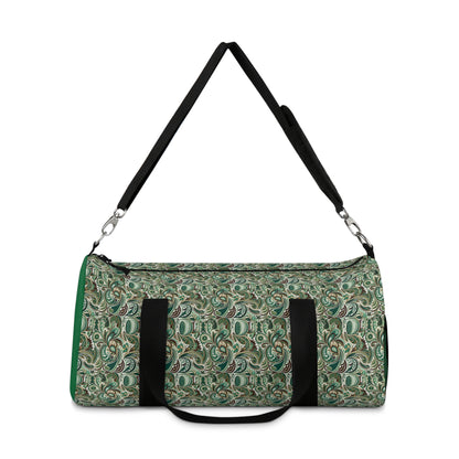 Green Paisley Duffel Travel Bag
