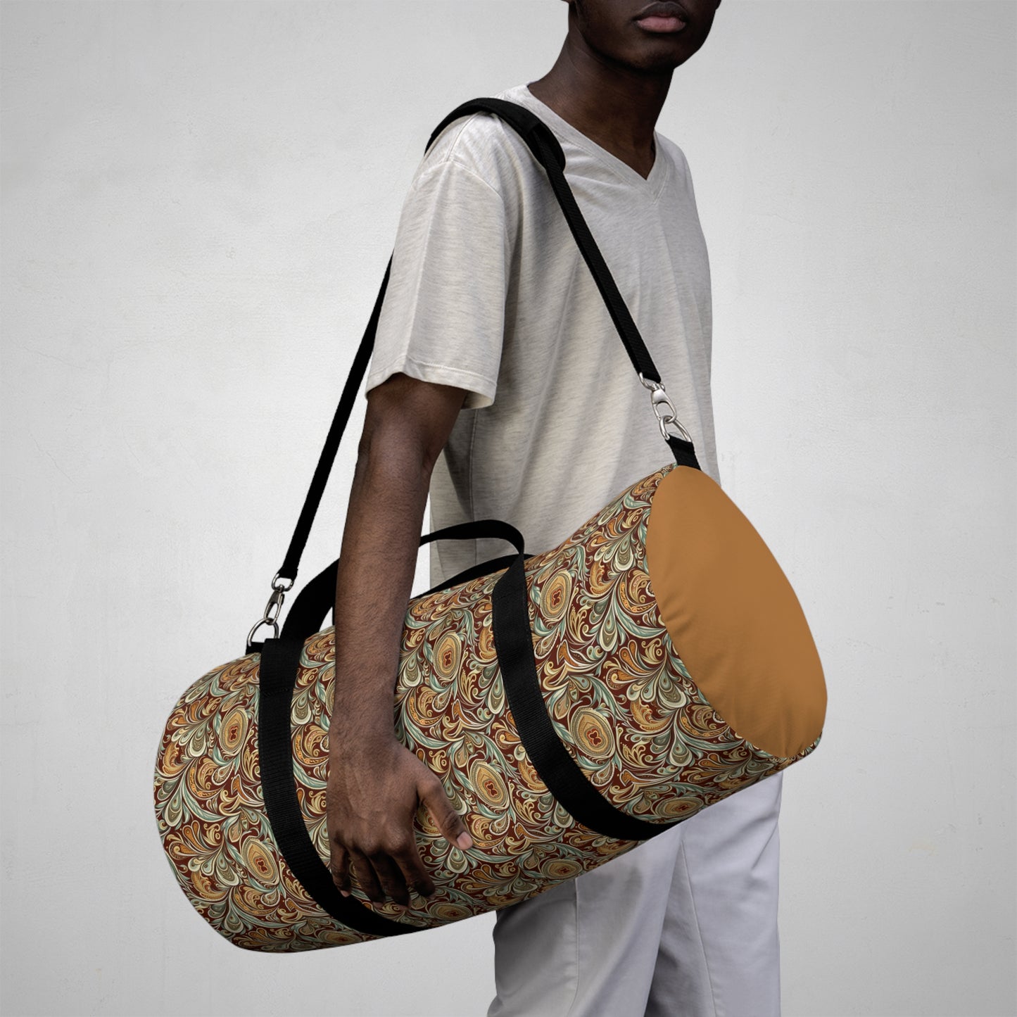 Earth Tones Paisley Duffel Travel Bag