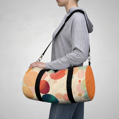 Circles Retro Look Duffel Travel Bag