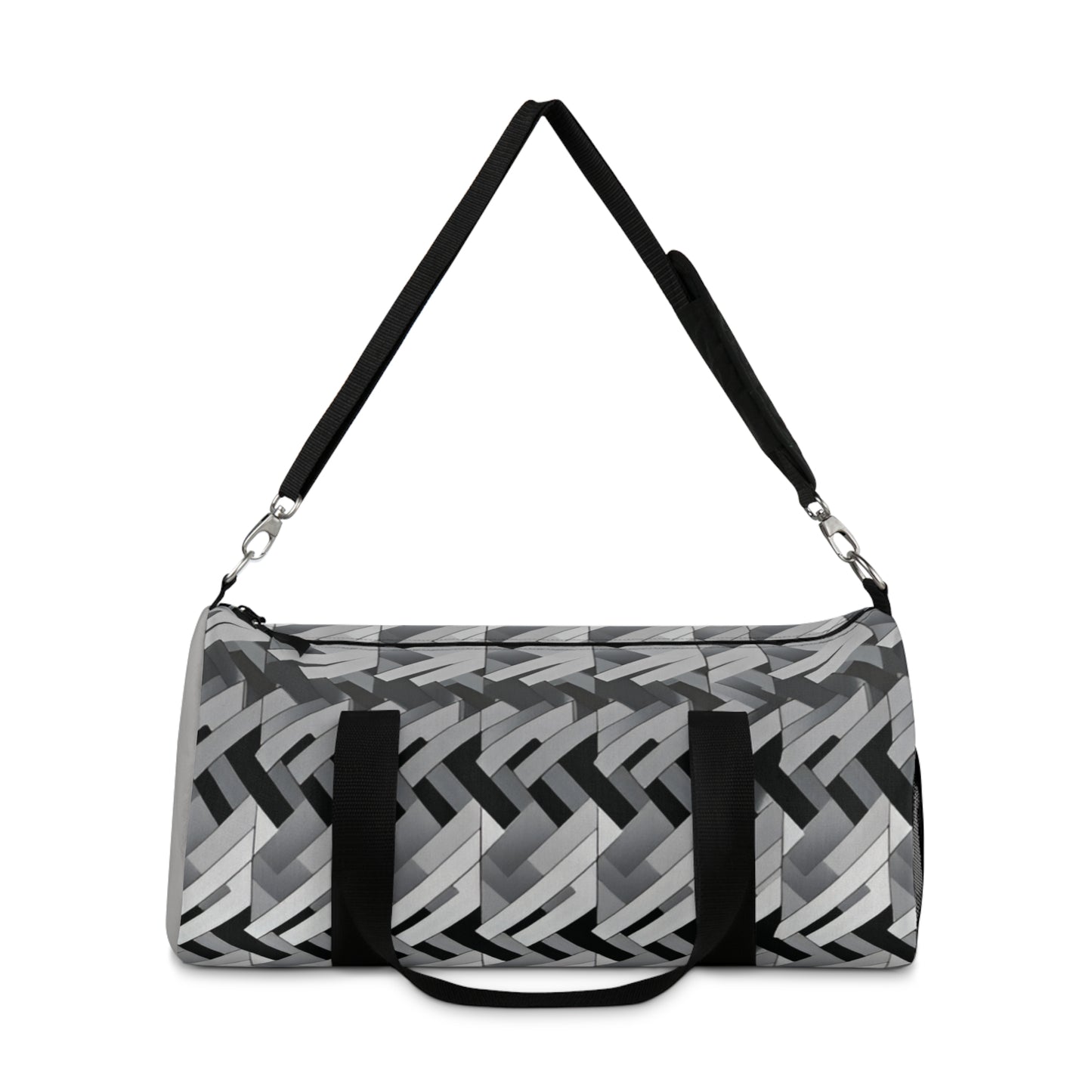 Fashion Weave Print Duffel Travel Bag