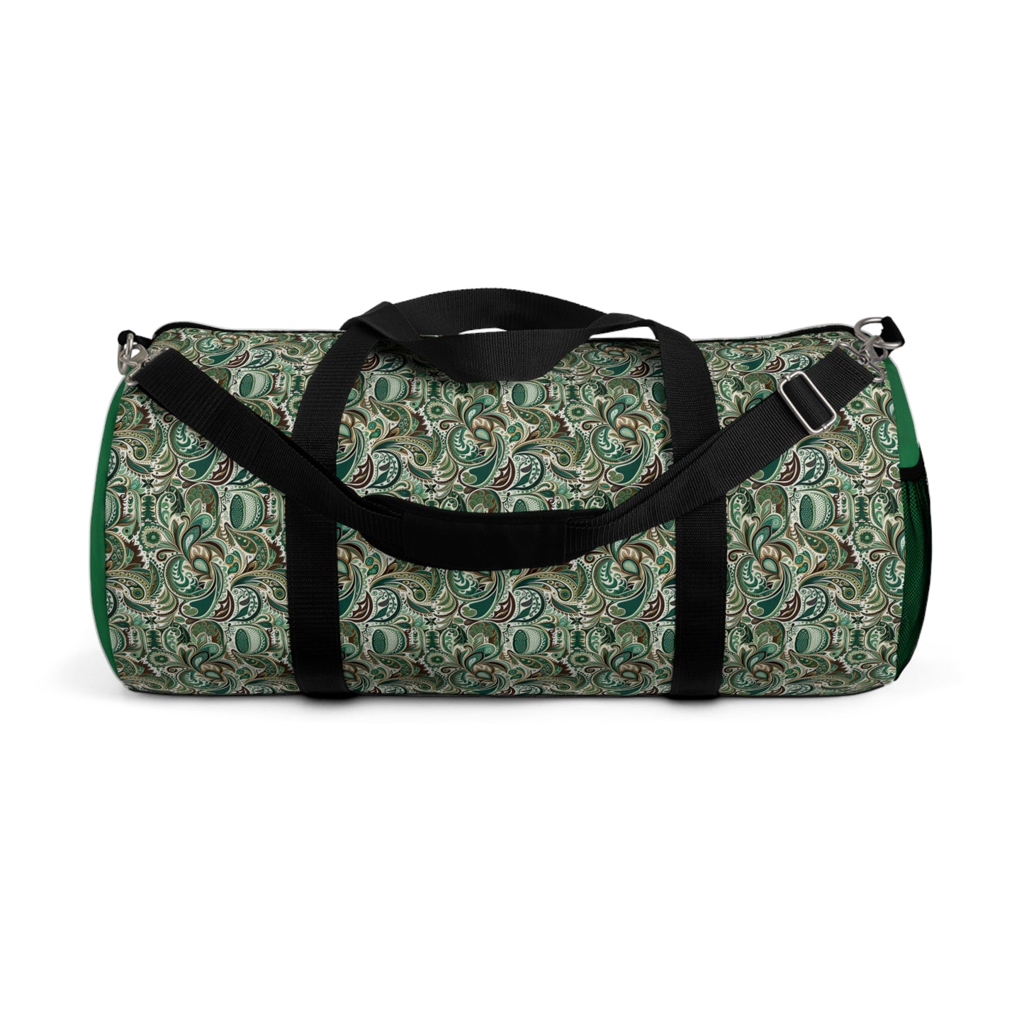 Green Paisley Duffel Travel Bag