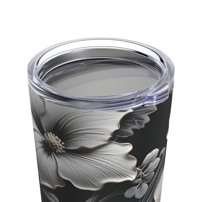 Hibiscus on Black on the go Beverage Tumbler 20oz