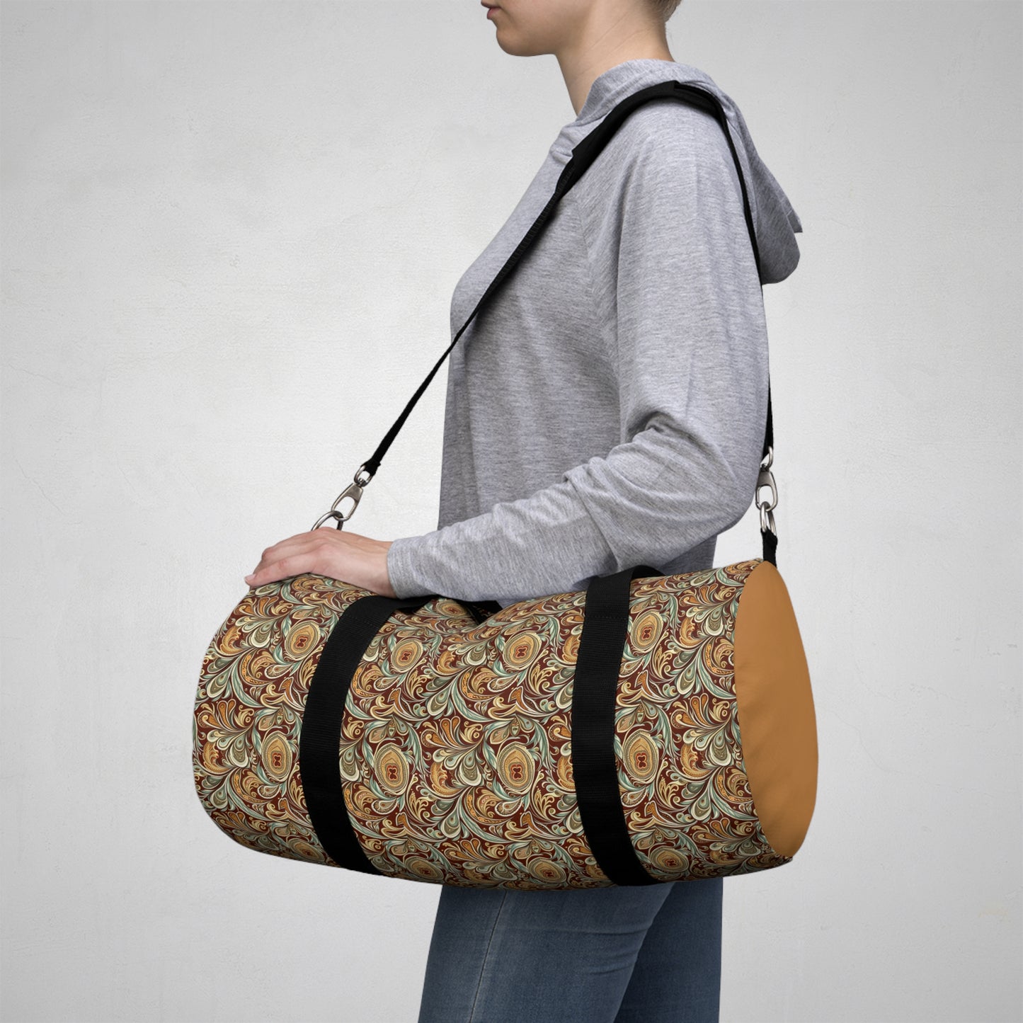 Earth Tones Paisley Duffel Travel Bag
