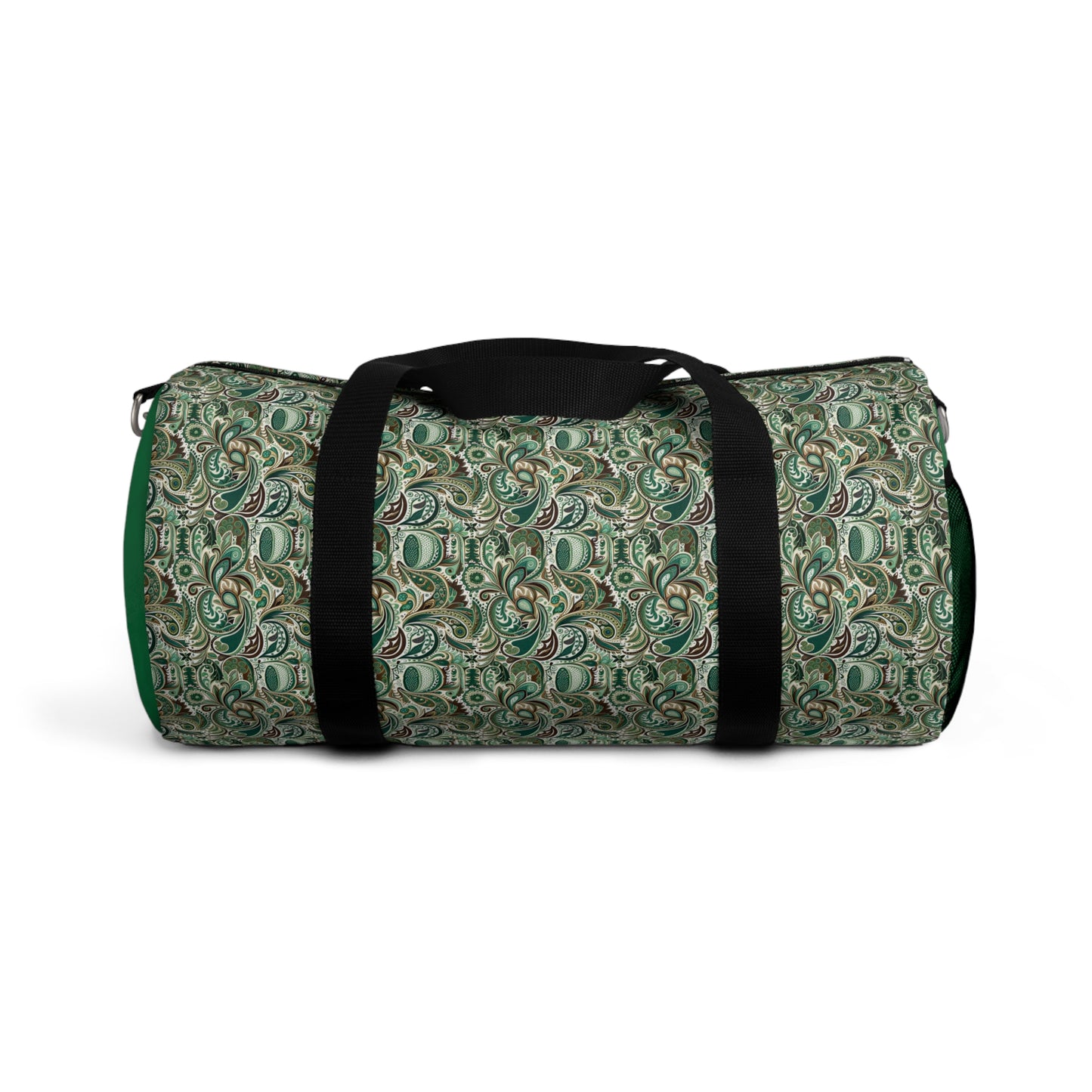 Green Paisley Duffel Travel Bag