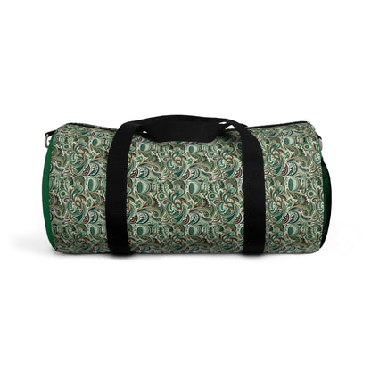 Green Paisley Duffel Travel Bag