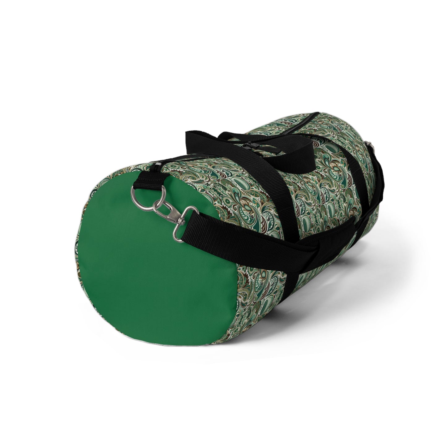 Green Paisley Duffel Travel Bag