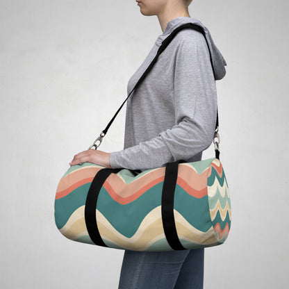 Chevron Print Duffel Travel Bag
