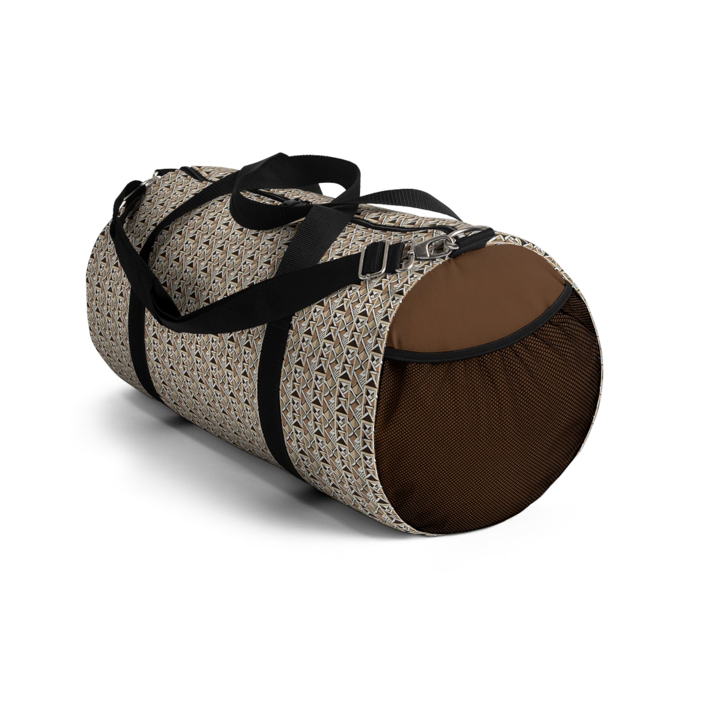 Neutral Color Pattern Duffel Travel Bag