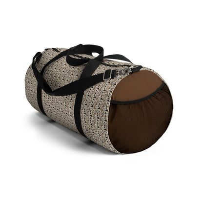 Neutral Color Pattern Duffel Travel Bag