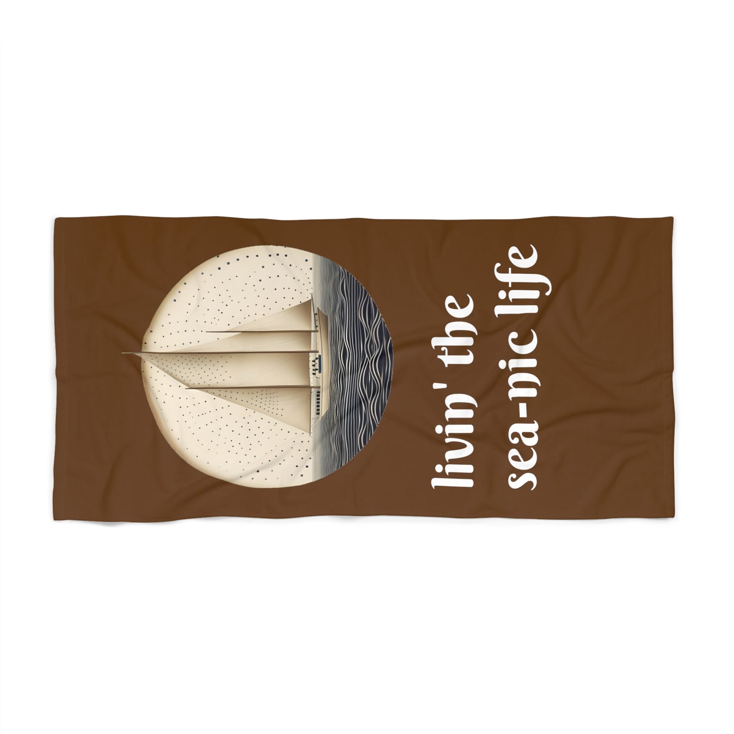 Livin' the Sea-nic Life Luxury Beach Towel