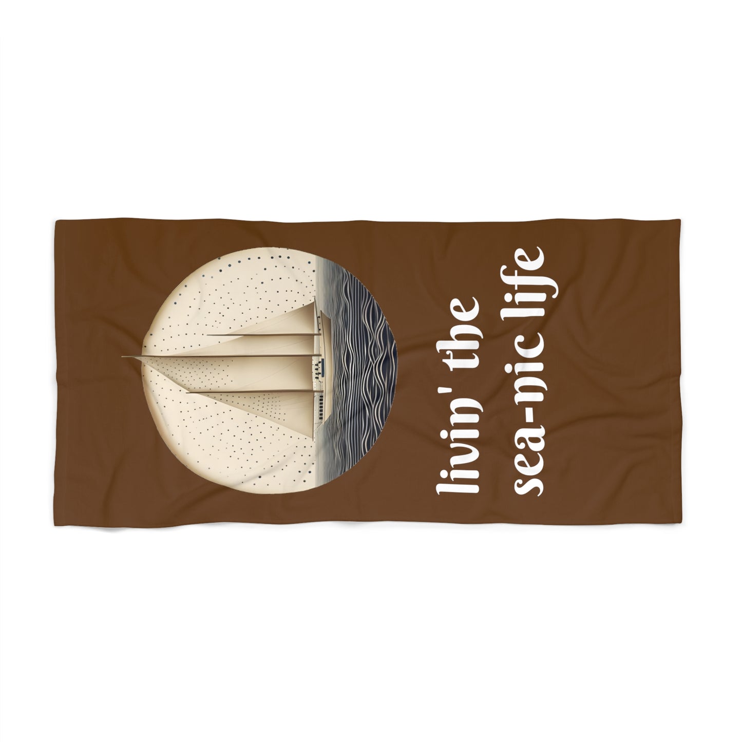 Livin' the Sea-nic Life Luxury Beach Towel