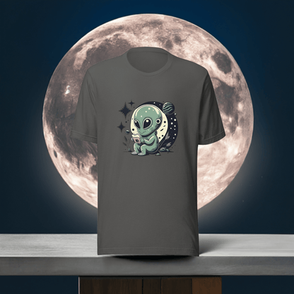 Alien Checking Social Men's Cotton T-shirt - Ruppy's Creations