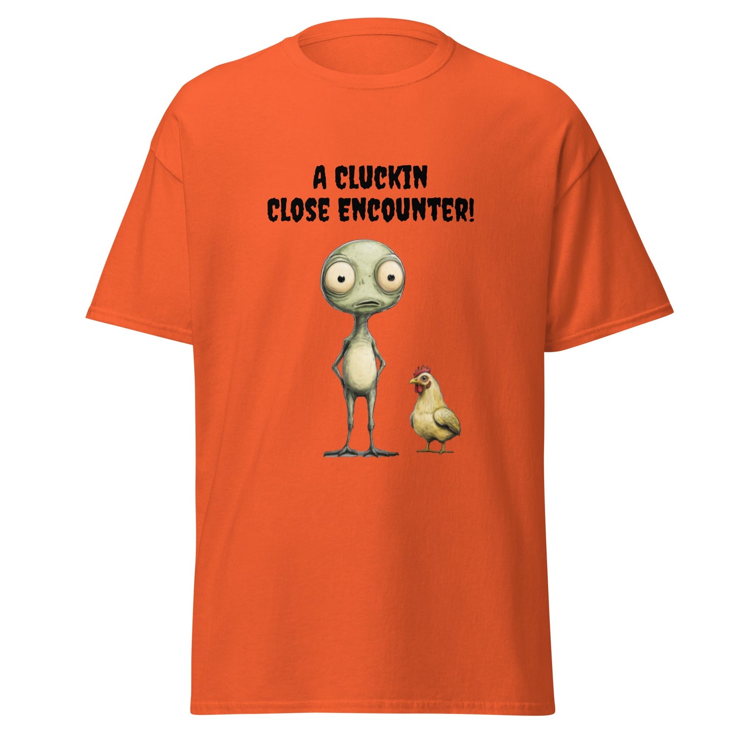 Alien Meets Chicken Classic T-shirt - Ruppy's Creations