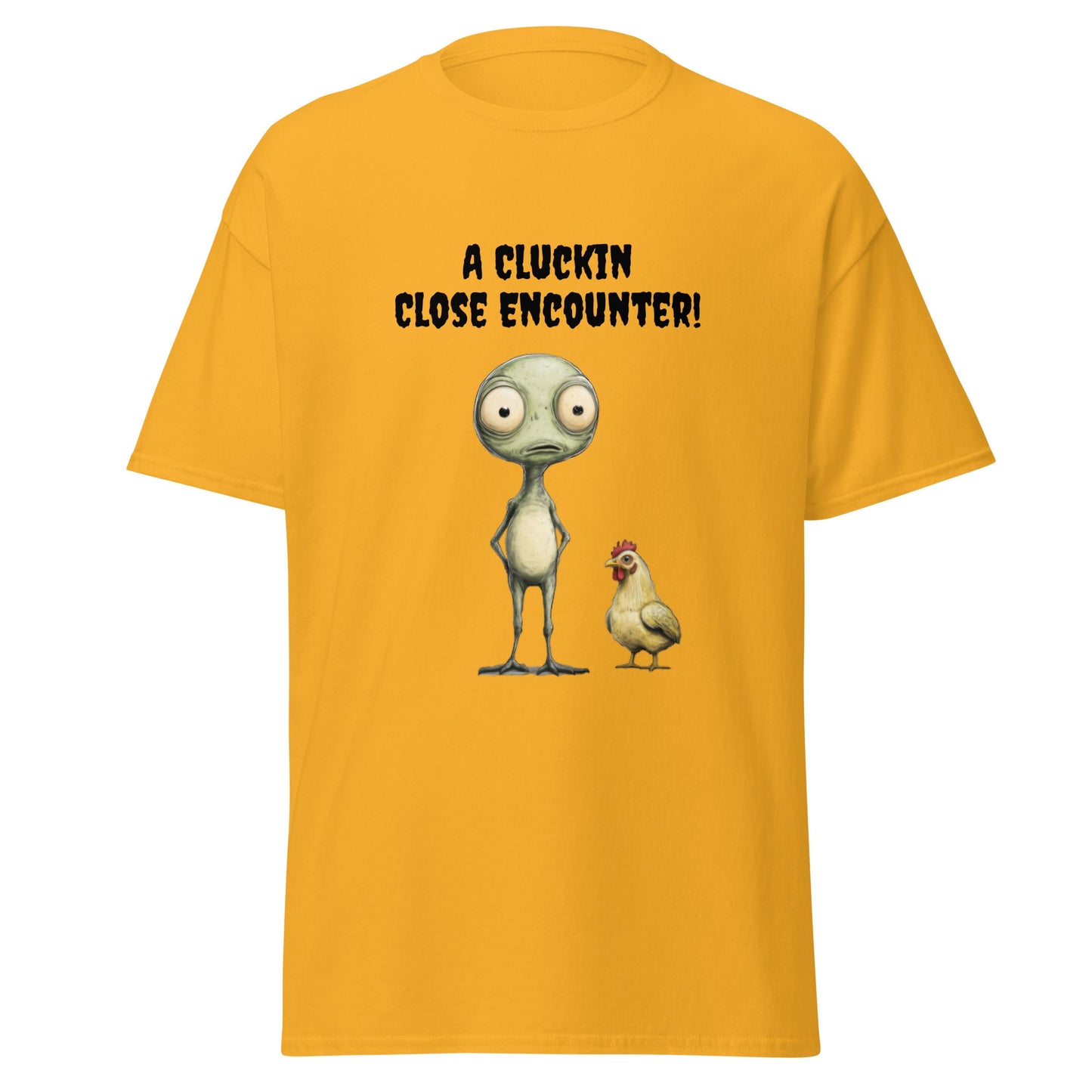Alien Meets Chicken Classic T-shirt - Ruppy's Creations