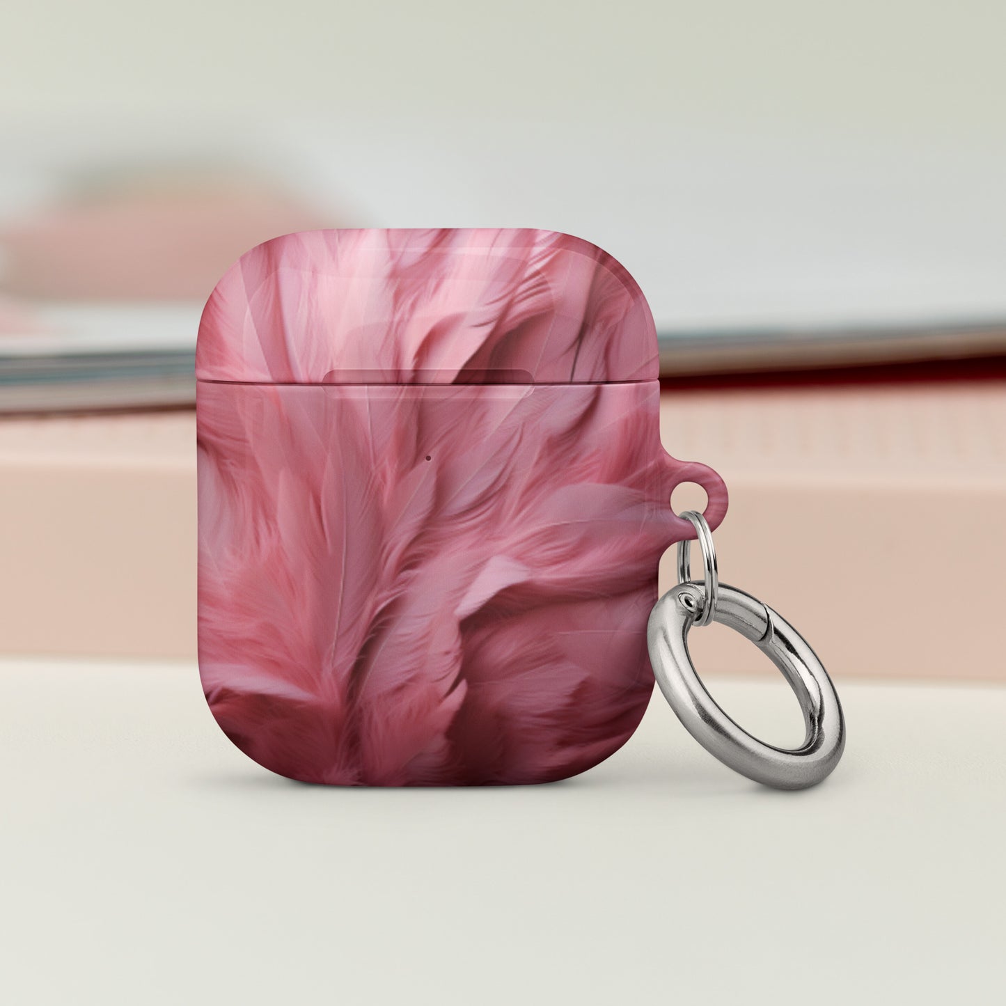 Pink Feathers Protective Case for AirPods®