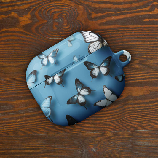 Butterflies on Blue Earbuds Case for AirPods®