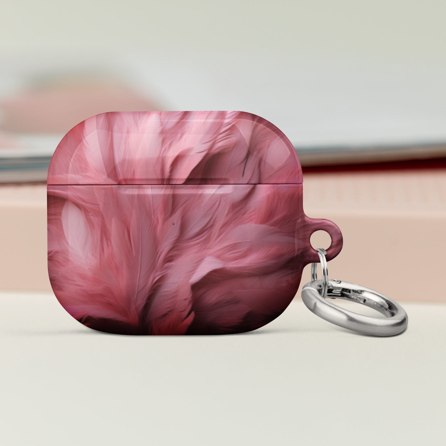 Pink Feathers Protective Case for AirPods®