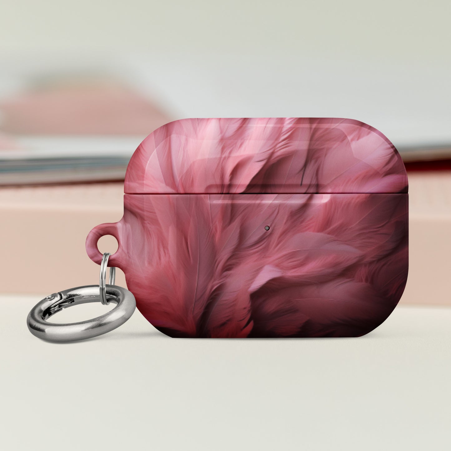 Pink Feathers Protective Case for AirPods®