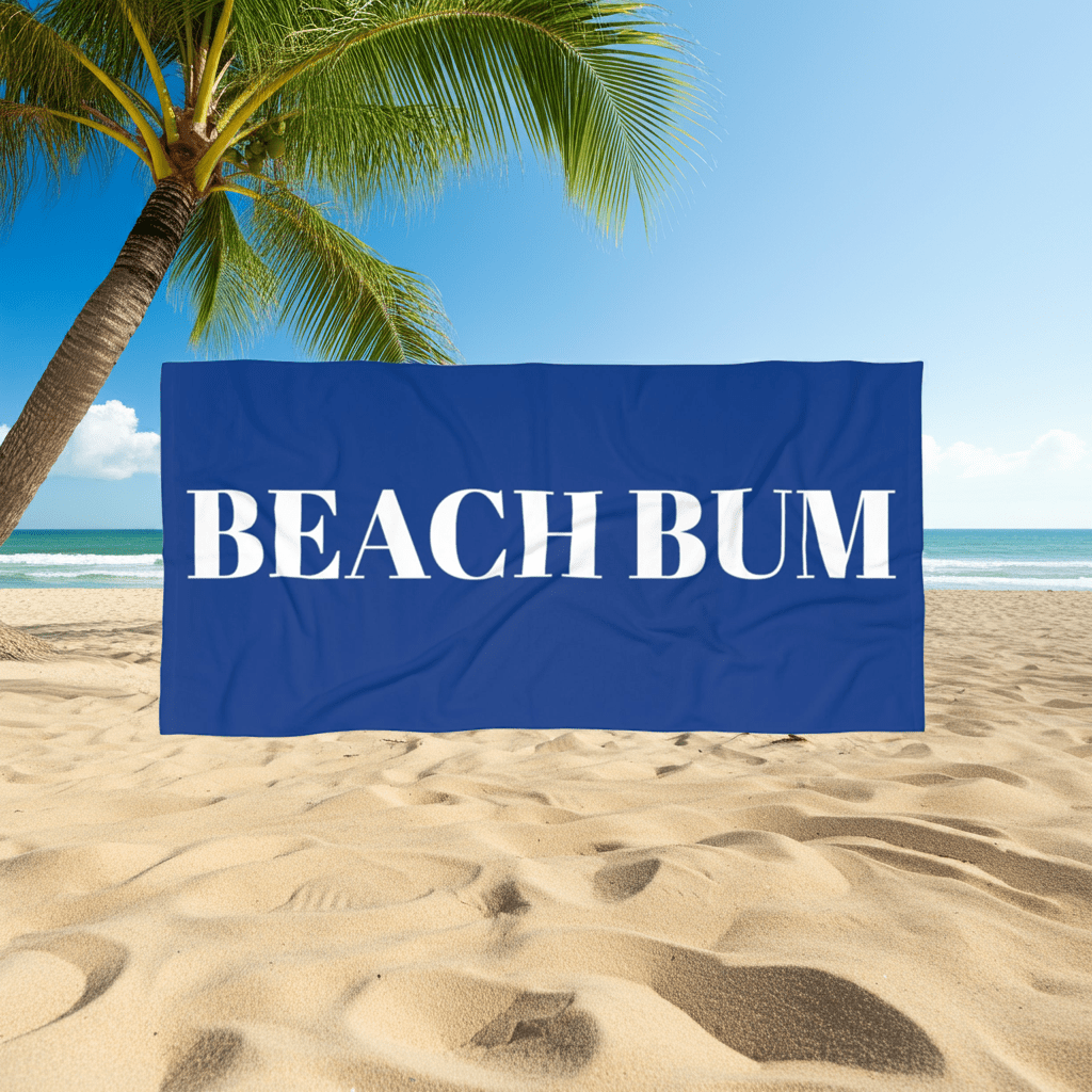 Beach Bum Luxury Beach Towel - Ruppy's Creations